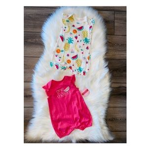 New baby girl rompers